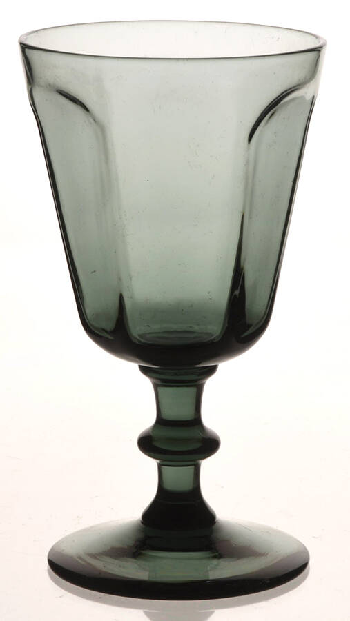 Antique Smoke Wine Glass by Bryce-1
