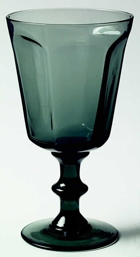 Antique Smoke Water Goblet by Bryce-1
