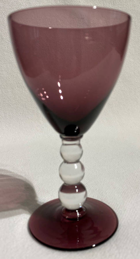 Aristocrat Amethyst (Amethyst Bowl and Foot) Claret Wine by Bryce-1