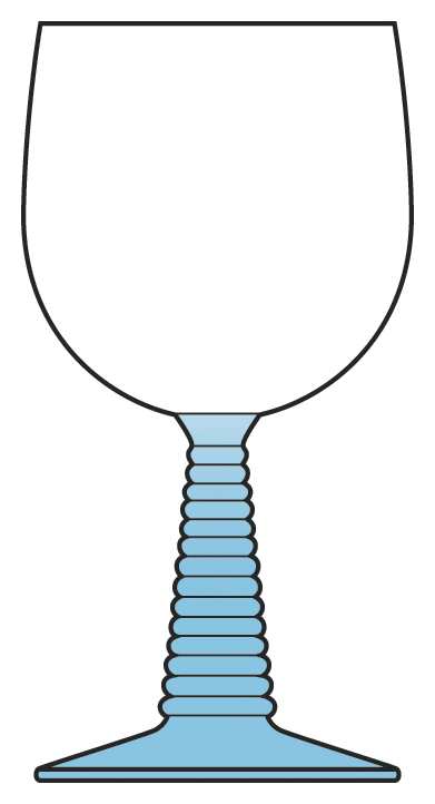 Ringmont Blue (Cereulean) Water Goblet by Bryce-1