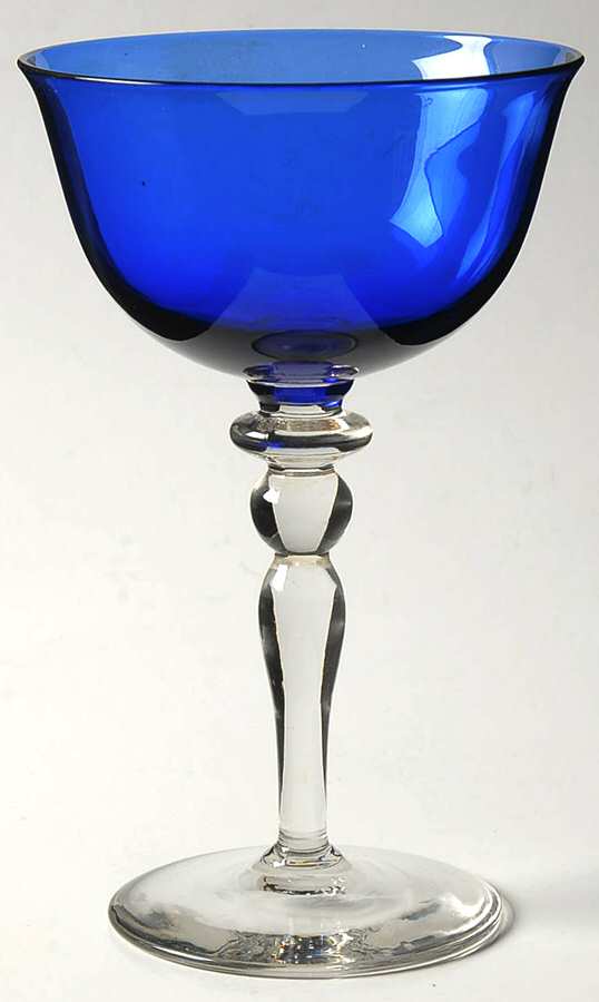 678 Blue Champagne/Tall Sherbet by Bryce-1