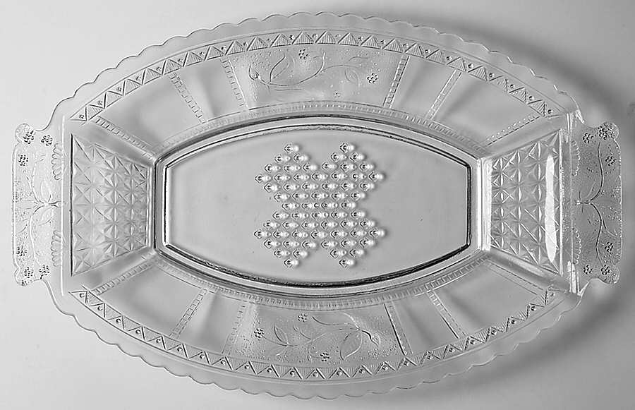 Panelled Forget Me Not Bread Tray by Bryce-1
