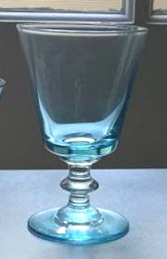 Wales Cerulean Blue Water Goblet by Bryce-1