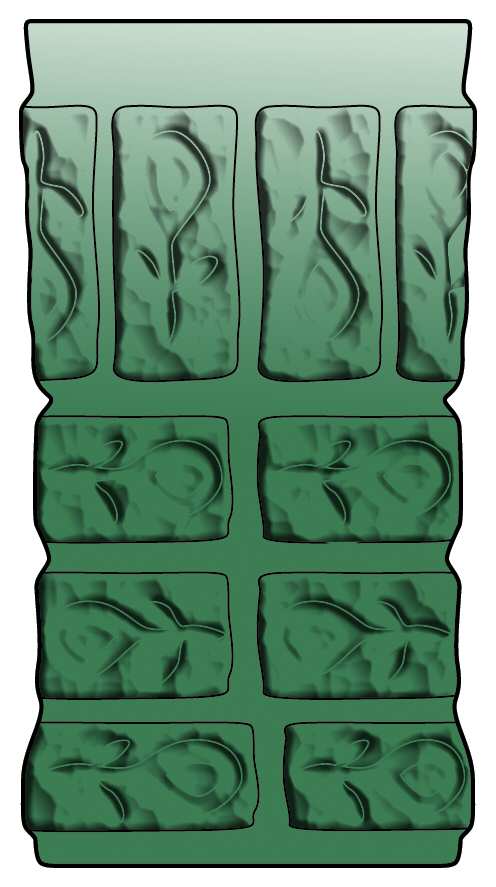 Patio Dusk (Smokey Green) Flat Tumbler by Bryce-1