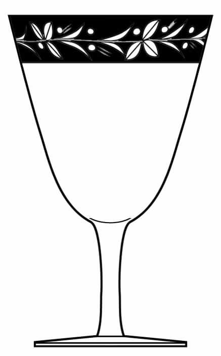 BOC12 Platinum Water Goblet by Bohemia Crystal-Crystalex-1