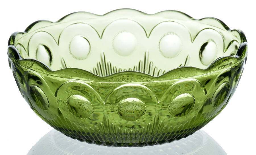 St Genevieve Green Small Fruit Dessert Bowl by Bartlett Collins-1