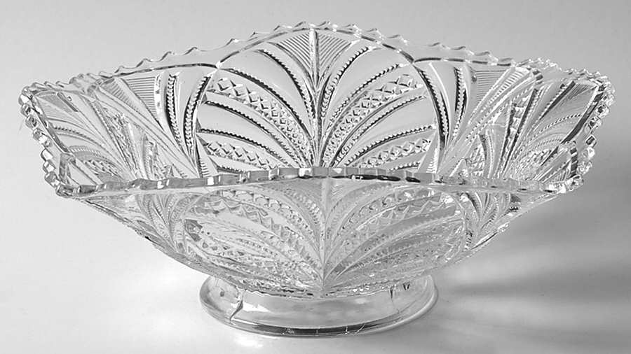 Palm Leaf Fan 9" Square Bowl by Bryce-1