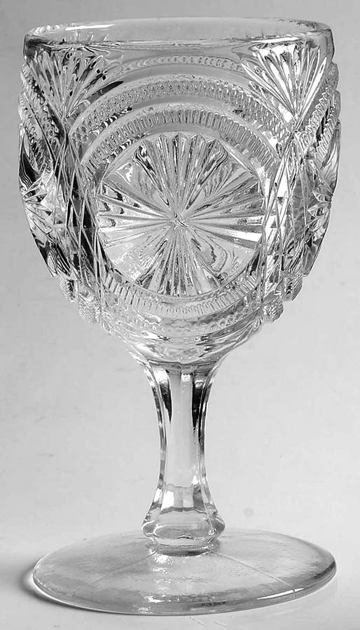 Medallion Sunburst Water Goblet by Bryce-1