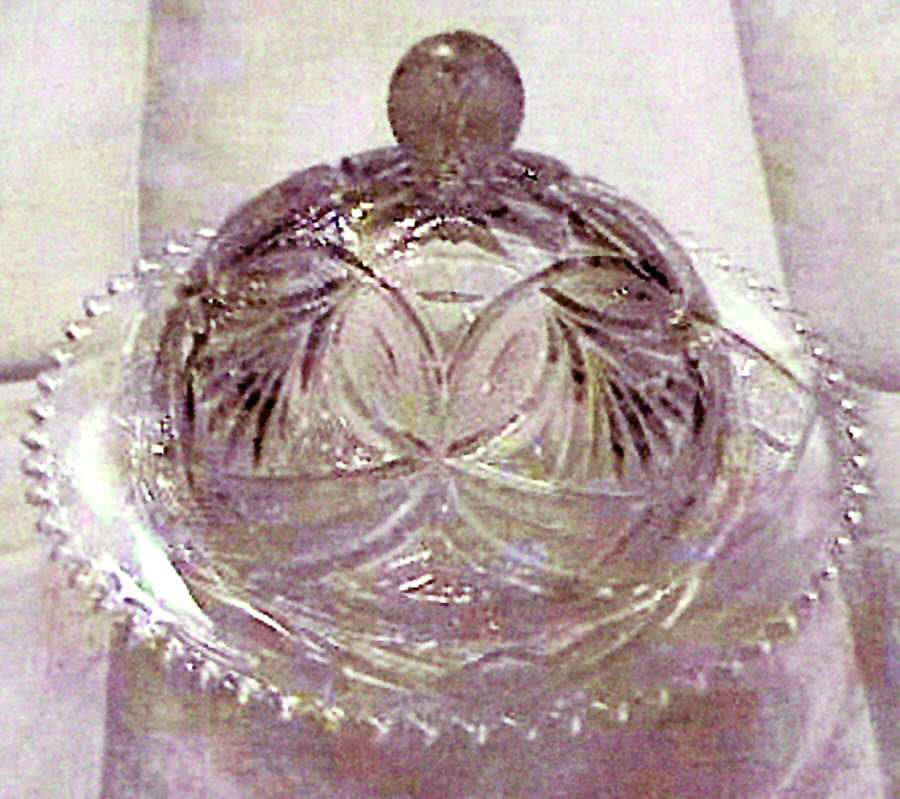 Beautiful Lady Round Covered Butter by Bryce-1