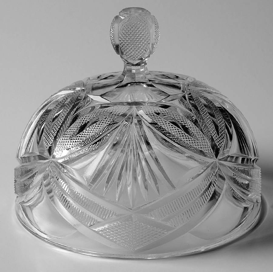 Beautiful Lady Lid for Round Butter by Bryce-1