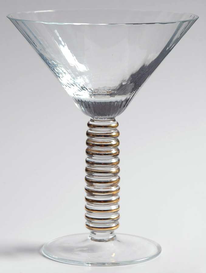 Halo Gold Martini Glass by Block-1