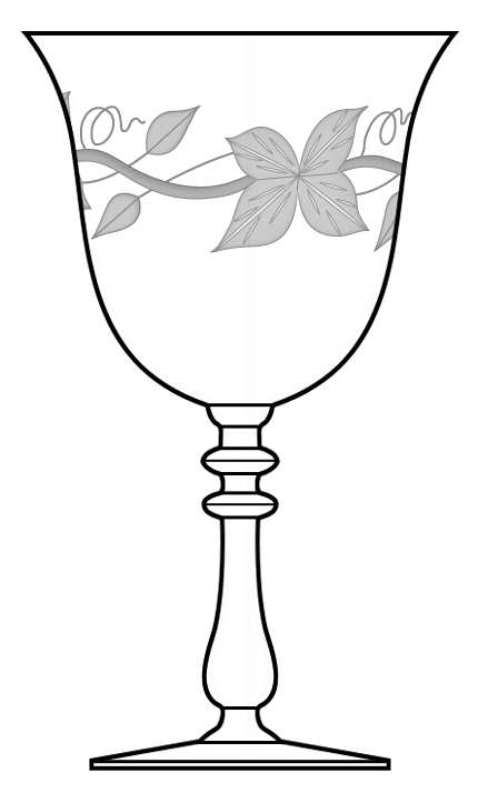Columbine Water Goblet by Bryce-1