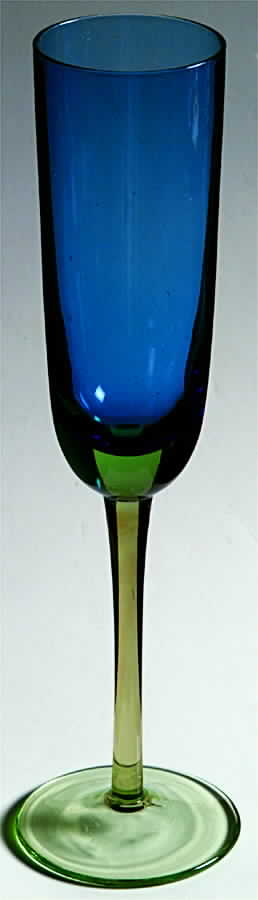 Festival Blue Green Fluted Champagne by Block-1