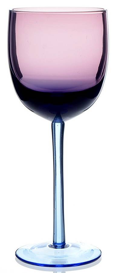 Festival Amethyst Blue Wine Glass by Block-1