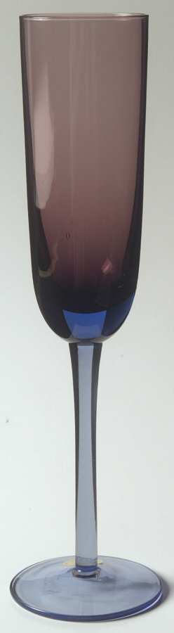 Festival Amethyst Blue Fluted Champagne by Block-1