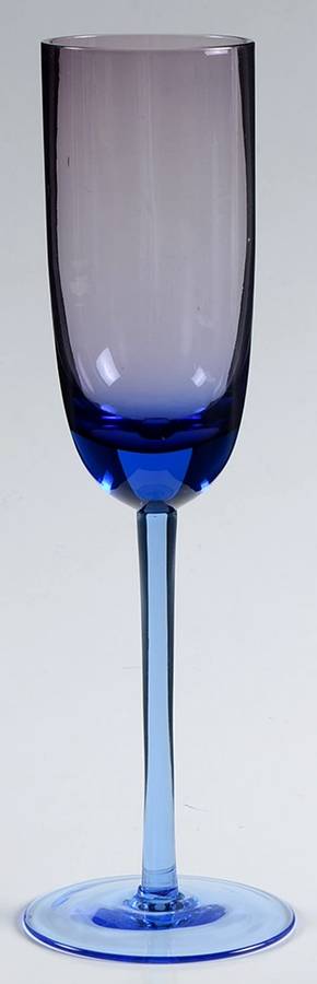 Festival Amethyst Blue Fluted Champagne by Block-1