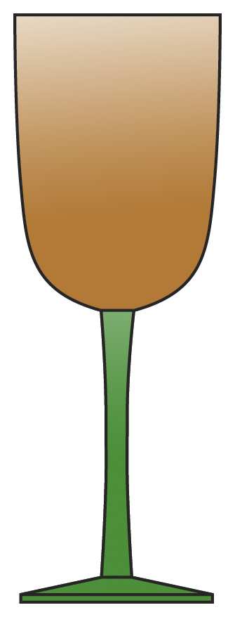 Festival Amber Green Water Goblet by Block-1