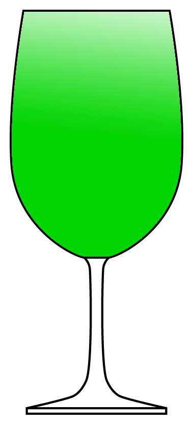 Plaza Green Water Goblet by Block-1