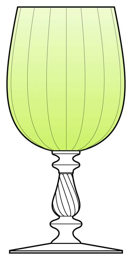 Whitehall Green Water Goblet by Bryce-1