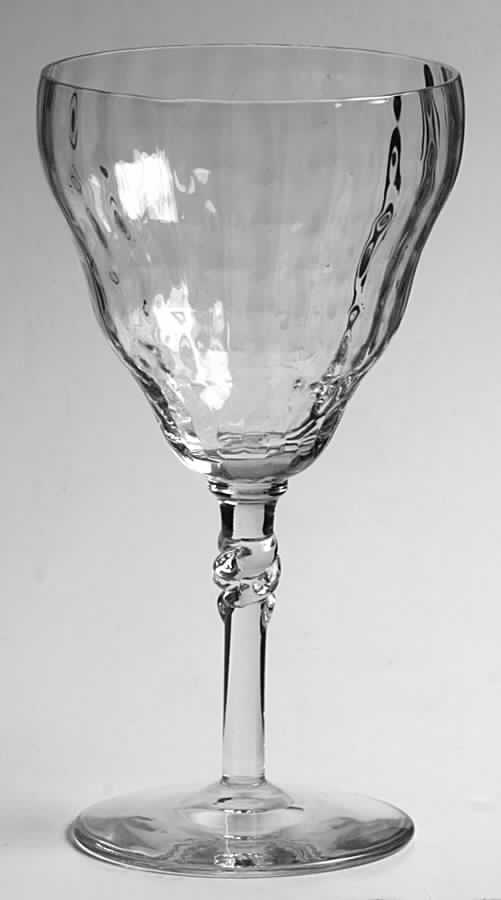 325 (Block Optic) Water Goblet by Bryce-1