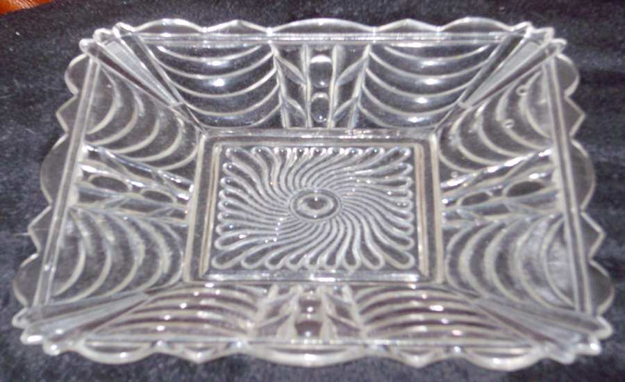 Curtain Square Luncheon Plate by Bryce-1