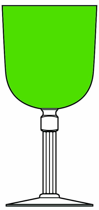 Colonnade Green Water Goblet by Bryce-1