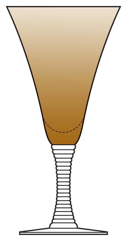 799 Amber Water Goblet by Bryce-1