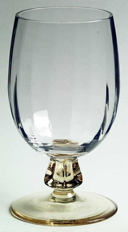 Holiday Yellow (Stem H2) Low Water Goblet by Bryce-1