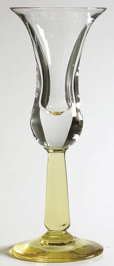 Holiday Yellow (Stem H2) Brandy Glass by Bryce-1