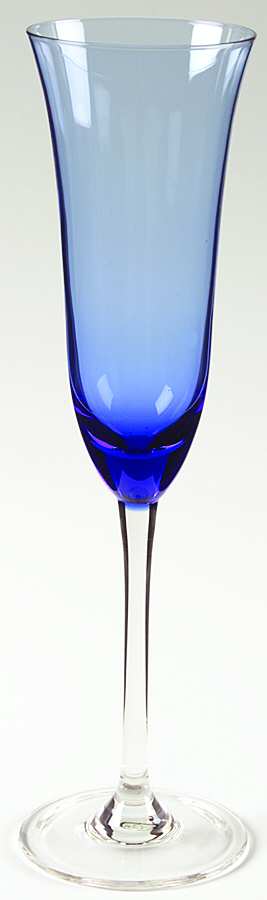 Kaleidoscope Blue Fluted Champagne by Block-1