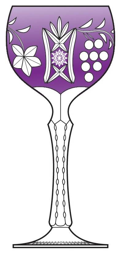 BEZ1 Various Colors Amethyst Hock Wine by Beyer-1