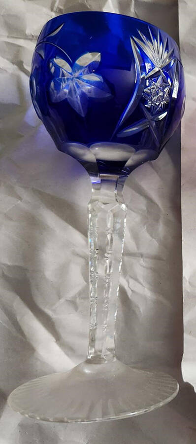 BEZ1 Various Colors Cobalt Blue Wine Hock by Beyer-1