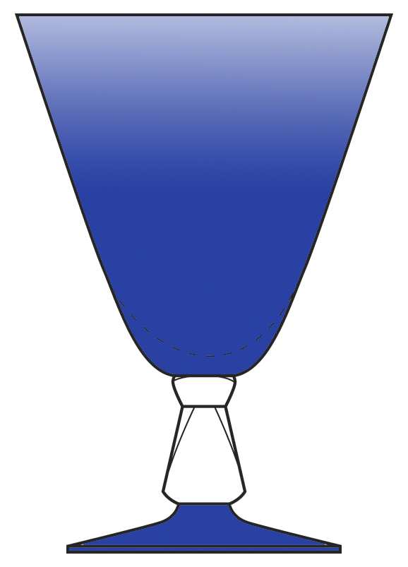 Cosmopolitan Cobalt Blue Water Goblet by Bryce-1