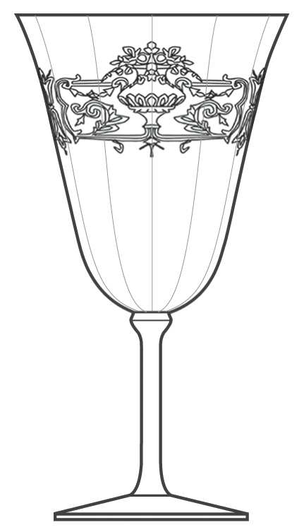 355-3 Water Goblet by Bryce-1