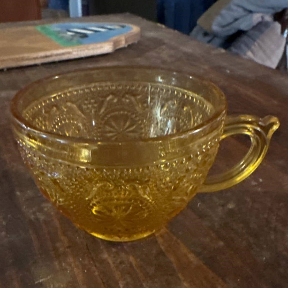 American Concord Amber Cup Only by Brockway Glass Co.-1