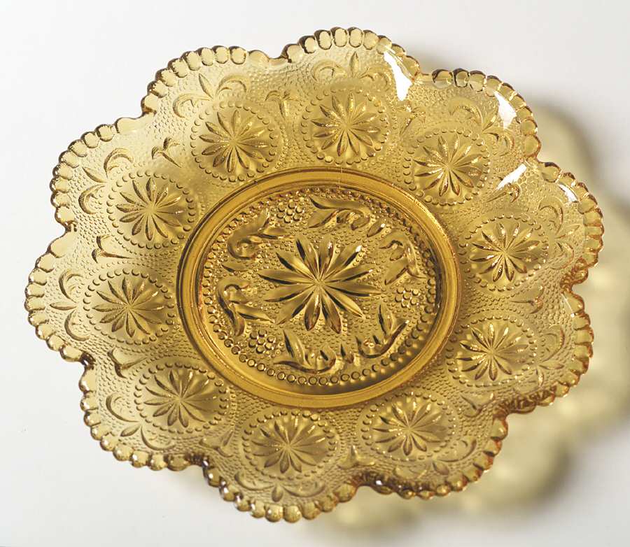 American Concord Amber Bread & Butter Plate by Brockway Glass Co.-1