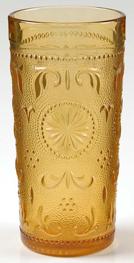 American Concord Amber 8 Oz Flat Tumbler by Brockway Glass Co.-1