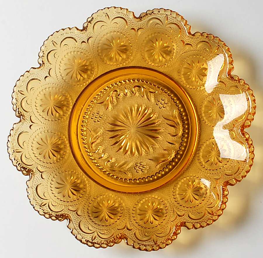 American Concord Amber Salad Plate by Brockway Glass Co.-1