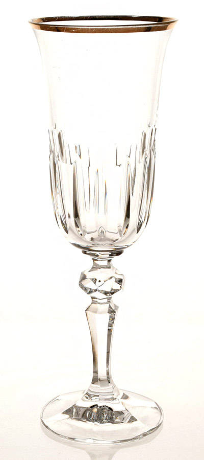 BOC28 Gold Fluted Champagne by Bohemia Crystal-Crystalex-1