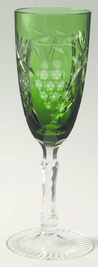 Vineyard Grape Green Fluted Champagne by Bayel-1