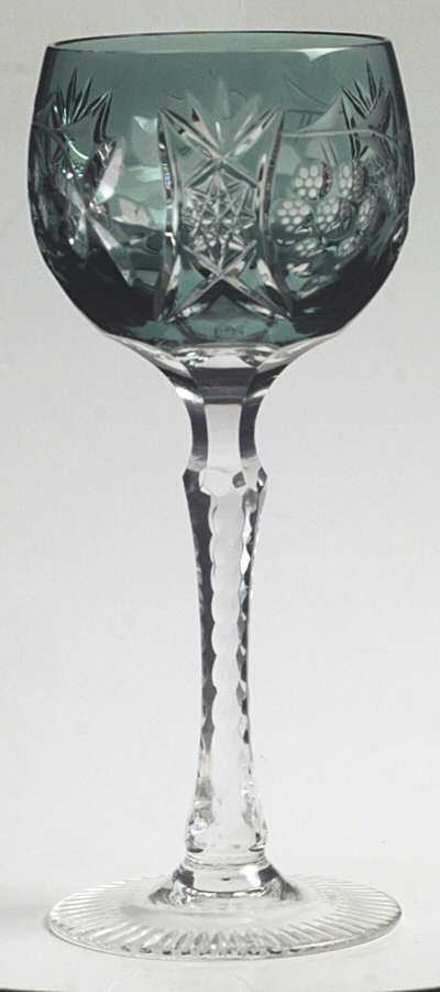 Vineyard Grape Teal Wine Hock by Bayel-1