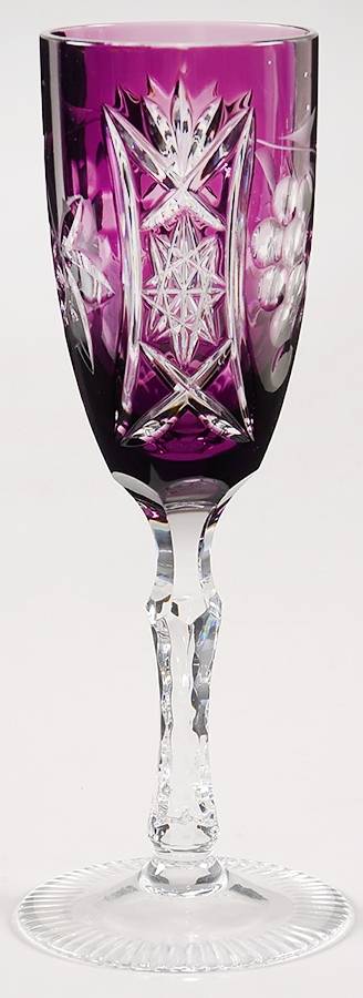 Vineyard Grape Amethyst Fluted Champagne by Bayel-1