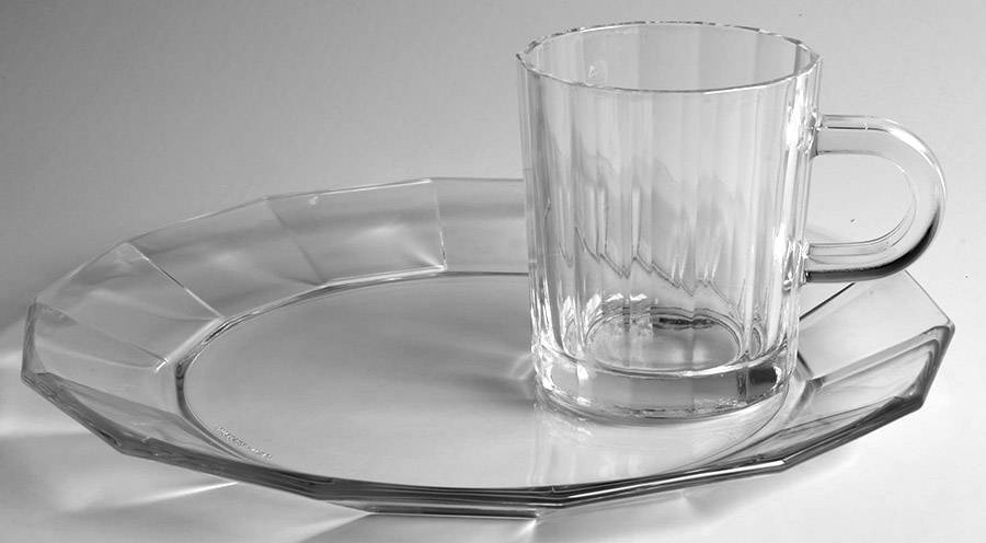Oxford Snack Plate & Cup Set by Bormioli Rocco-1