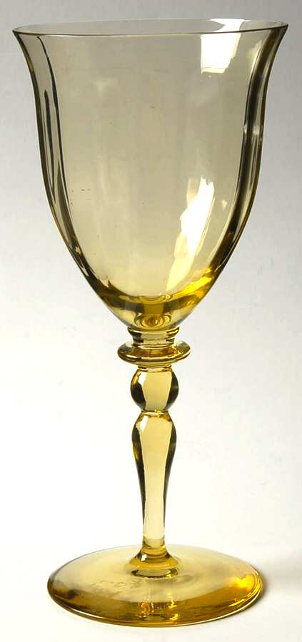 678 Yellow Water Goblet by Bryce-1