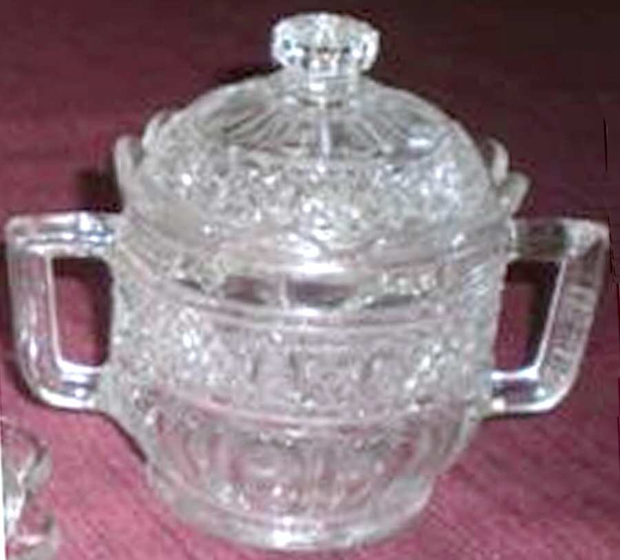 Hawaiian Lei Sugar Bowl & Lid by Bryce-1