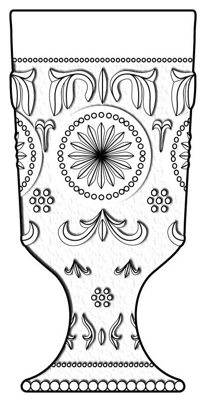American Concord Clear Water Goblet by Brockway Glass Co.-1