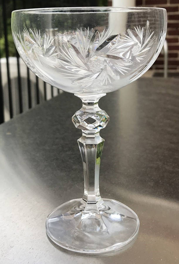 Harmony Champagne/Tall Sherbet by Bohemia Crystal-Crystalex-1
