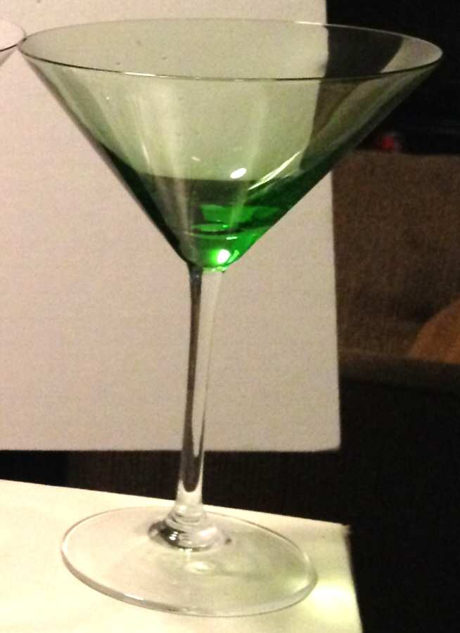 Carousel Green Martini Glass by Block-1