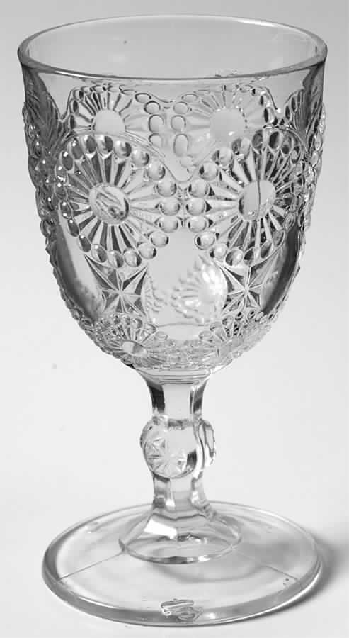 Beaded Rosette Water Goblet by Bellaire Goblet -1
