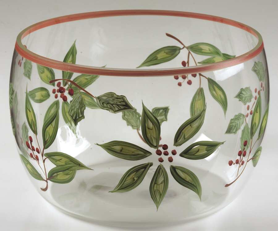 Poinsettia 8" Round Vegetable Bowl by Block-1